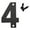 E #5, variant on Rengui 4.7 In Floating Address House Number Modern Metal Letters Garden Garage Mailbox Decor Number Nail Kit Visual Sign Summer Savings Clearance