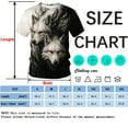 thumbnail image 4 of Rebaike Wolf T-shirt for Men Dark Forest Animal Graphic Tee Shirt, 4 of 7