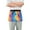 Blue Purple Yellow Tie Dye, variant on Server Apron with 3 Pockets Waterproof Waitress Waist Short Apron for Man Woman Traditional Chinese Geometric Patterns 12 Inches
