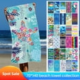 thumbnail image 3 of 55.1"x27.5" Ultra Microfiber Printed Beach Towel,Quick Dry Travel Camping Beach Accessories Vacation Essential Gift /2/4 PCS, 3 of 10