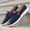 Blue, variant on Fashion All Season Men Casual Shoes Flat Bottom Non Slip Cloth Colorblock Comfortable and Elastic Slip On