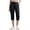 636#Black, variant on Comfortable Multi Pocket Cargo Capris Lightweight Hiking Travel Outdoor Summer Pants Coffee M