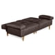 thumbnail image 5 of Sofá Cama de Lino Chocolate Makora Modelo Hendrix Con Portavasos, 5 of 8