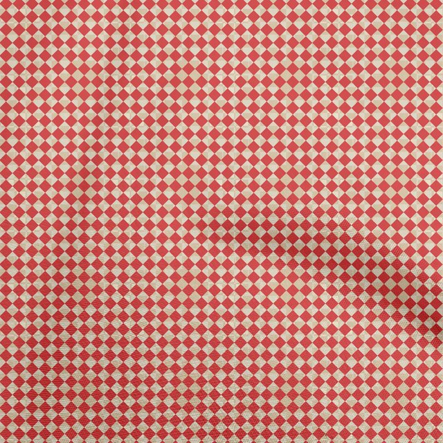 oneOone Tissu en Coton Rouge Cambrique Tissu Géométrique pour Robe Tissu Imprimé au Mètre 56 Pouces de Large