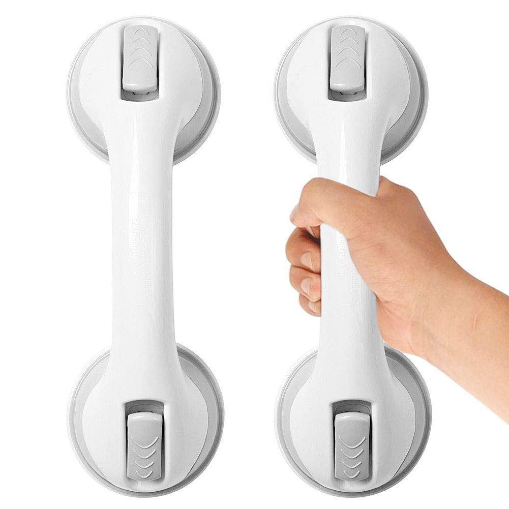 2 Pack Safety Suction Grab Bars Shower Handles For Elderly, Seniors