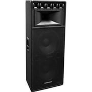 DJ-2153 DUAL 15 Inch 3-WAY LOUDSPEAKER PA-1550 EQUIPPED