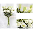 thumbnail image 4 of Hermoso ramo decoración para hogar arreglo de bricolaje flor artificial grande 5 colores , blanco Yotijar Ramo de novia, 4 of 9