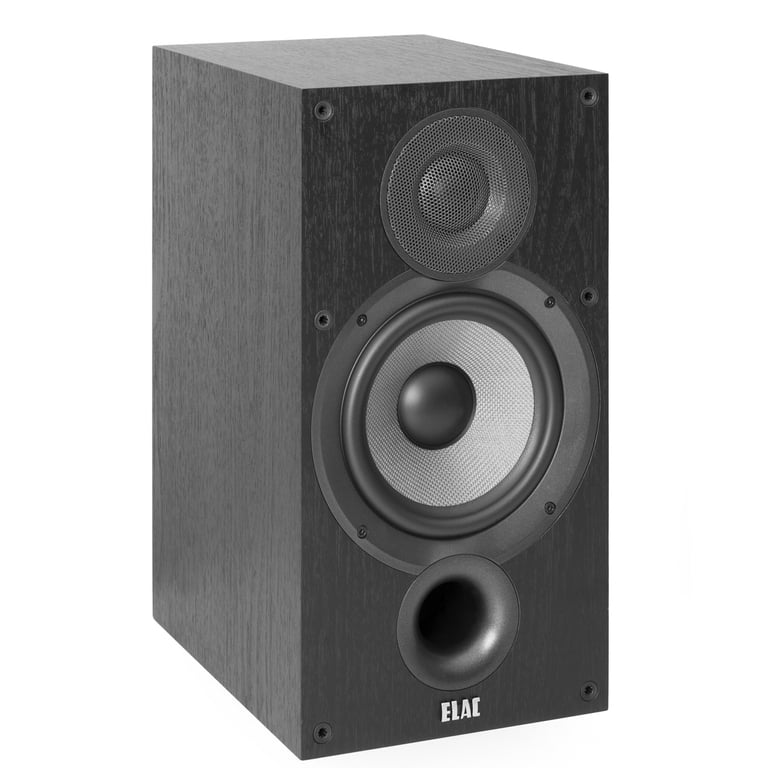 ELAC DB62 Debut 2.0 Bookshelf Speakers - Pair (Black Ash Vinyl