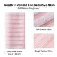 thumbnail image 6 of Lksixu Exfoliating Washcloth Towel, 40 inch Long Loofah Wash Sponge Exfoliating Body Scrubber Washer Back Exfoliator for Shower, Soft and Rough Texture Bath Wash Cloth for Senstive and Rough Skin, 6 of 9
