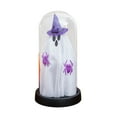 thumbnail image 2 of RBCKVXZ Halloween Decorations, Light Up Ghost in Glass Cloche, Cute Standing Ghost Statue with Light for Home, Kitchen, Mantel, Tabletop, Party and Holiday Decorations (Purple,8.5"), 2 of 6