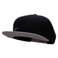 thumbnail image 2 of Landing Airplane Mini Embroidered Wool Blend Pro Style 2 Tone Snapback - Grey Black OSFM, 2 of 5