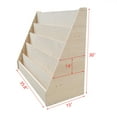 thumbnail image 2 of Stuffygreenus Single-Sided Book Display for Kids - Natural Wooden Magazine and Book Display Stand with 5 Shelves - Commercial and Home Use Safe and Kid Friendly Design, 2 of 9