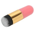 thumbnail image 2 of Brocha de maquillaje profesional para base, cosmética, difuminadora de líquidos, rubor, polvos líquidos, para maquillaje diario, color rosa y dorado., 2 of 14