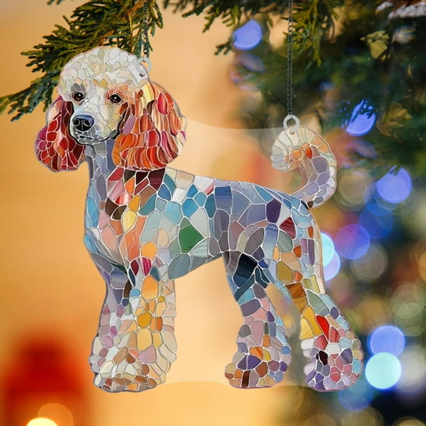 Adorno Navideño Colgante de Acrílico 2D de 20 Cm, Multicolor, para Decoración Navideña | Decoración Ligera para Árbol de Navidad, Coche, Pared y Chimenea | Regalo Festivo para Navidad, Acción de Grac