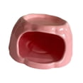 thumbnail image 4 of Comedero de cerámica para hámster, mueble de dibujos animados, hábitat para hámster, con forma de pudín para ratas, chinchillas y animales pequeños. Rosa, 4 of 8