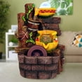 thumbnail image 4 of uxcell 2 Pcs Roue d'Eau Fontaine, Statue de Fortune de Bureau 1.4 Pouces Roues d'Aquarium Décor Fontaines d'Eau Roue Rouge, 4 of 6