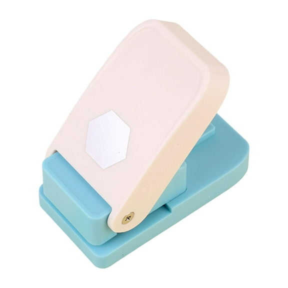 Dualoai Tab Punch Craft Paper Punch for Classification File Notebook Planner Inserts Hexagonal