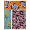 thumbnail image 3 of Baxter Mill Archive 12x14 Black Modern Framed Museum Art Print Titled - Art Deco Florals VII, 3 of 5