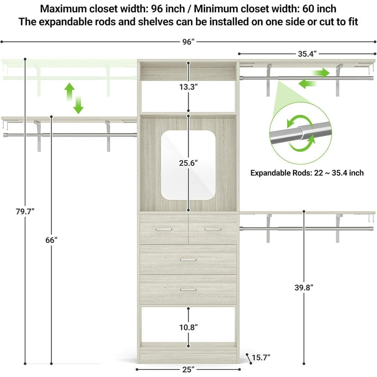closet rod height for long dresses Put The Top Clothing Rod No Higher Than 84