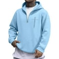 thumbnail image 2 of WILLBEST Sudadera Deportiva para Hombre, Sudadera con Capucha para Hombre, Sudadera con Capucha con Estampado Gráfico Retro Verse, Sudadera con Media Cremallera para Uso Informal Grande, 2 of 6