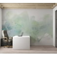 thumbnail image 4 of Surface Texture Wallpaper Wall Mural - Pastel Mint Watercolor, 4 of 5