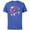 Royal Heather, variant on Disney Stitch School is Cool - Short Sleeve Cotton T-Shirt for Adults - Customized-Black