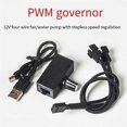 thumbnail image 2 of PWM Speed Controller 12V 4Pin PWM Fan Governor USB TYPE-C Power Supply DIY Watercooling Cooler with 1 to 2 Adapter Cable, 2 of 5