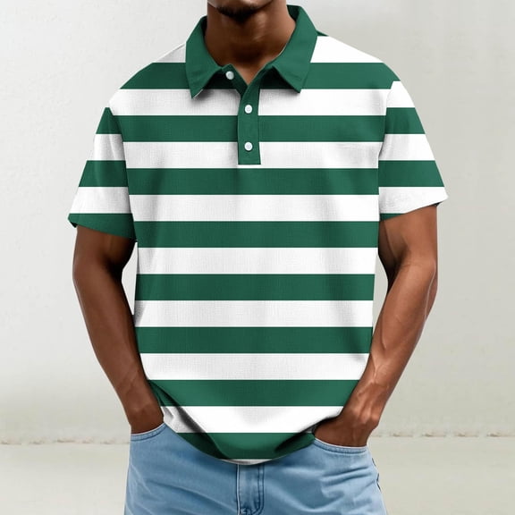 Men's Collared Shirts Short Sleeve with Pocket Big and Tall Solid Color Breathable Button Turndown Blouse