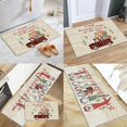 thumbnail image 3 of Christmas Gnomes Truck Tree 2 Piece Kitchen Mat Set, Farmhouse Non-Slip Anti-Fatigue Wooden Grain Standing Mats, Retro Xmas Comfort Throw Rug for Kitchen Laundry Office, 17"x29"+17"x47", 3 of 5