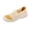 Yellow, variant on Women's Anti-Collision Toe Slip-On Sneakers, Breathable Knit Mesh Flats with Comfort Round Toe for Daily Travel & Walking Black