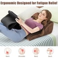 thumbnail image 6 of Costway Bed Wedge Pillow with 2 Side Pockets Support for Back Smooth Zipper Brown, 6 of 6