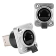 thumbnail image 1 of Rj45 Right Angle Connector Rj45 Waterproof Connector Waterproof Right Angle Connector Yt-rj45 Aviation Plug RJ45 Right Angle Connector Waterproof Round Insulator Material YTRJ45, 1 of 8
