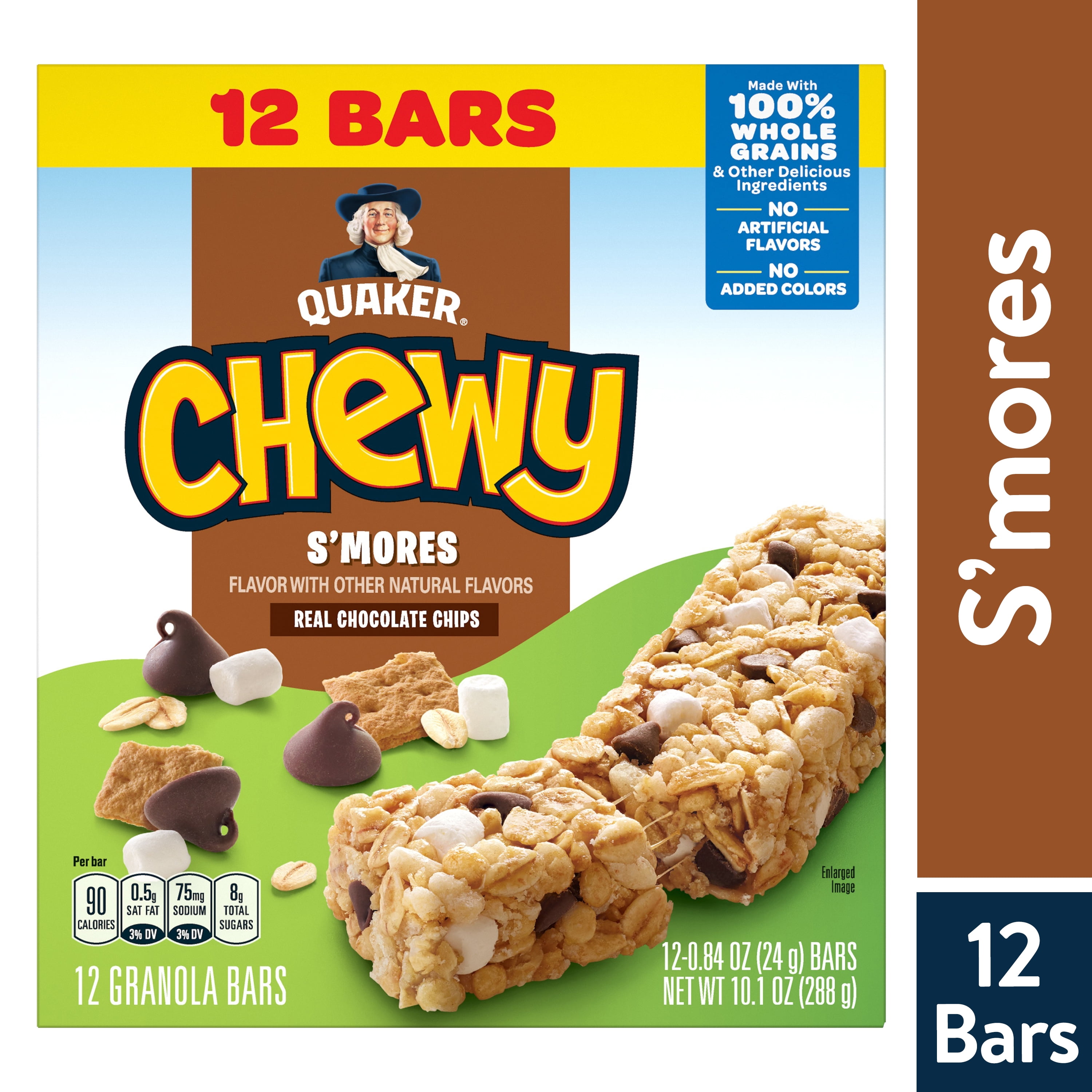 Quaker Chewy Granola Bars, S'mores, 12 Pack