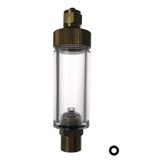 U.P.Aqua Compteur à Bulles en Laiton et Valve de Contrôle