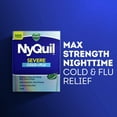 thumbnail image 3 of Vicks NyQuil Severe Cold and Flu Liquicaps, Nighttime Cold and Flu Medicine for Adults, 24 Count, 3 of 7