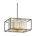 thumbnail image 2 of Possini Euro Design Milne 20" Modern Pendant Chandelier Ceiling Light Fixture Dining Room Over Table 5-Light Oiled Bronze and Burnished Brass Finish, 2 of 9