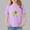 Purple, variant on Avrnliq Girls Orange 100% Cotton Kids T-Shirt Abstract Elephant Line Art Fade-Resistant Crew Neck Short Sleeve Casual Tee (2-13Y),Size 7-8 T