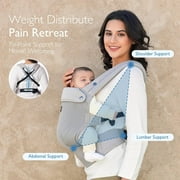 Momcozy Breathable Mesh Baby Carrier, Ergonomic and Lightweight, Fits Babies 7-44 lbs, Enhanced Lumbar Support, All-Day Comfort, Hands-Free Parenting