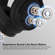 Srhythm Nicecomfort 35 (2nd Gen) Hybrid Noise Cancelling Headphones,Bluetooth 6.0, 5Microphones with ENC, Transparency, Spatial Audio, 140H Playtime, Low Latency, Custom EQ via App