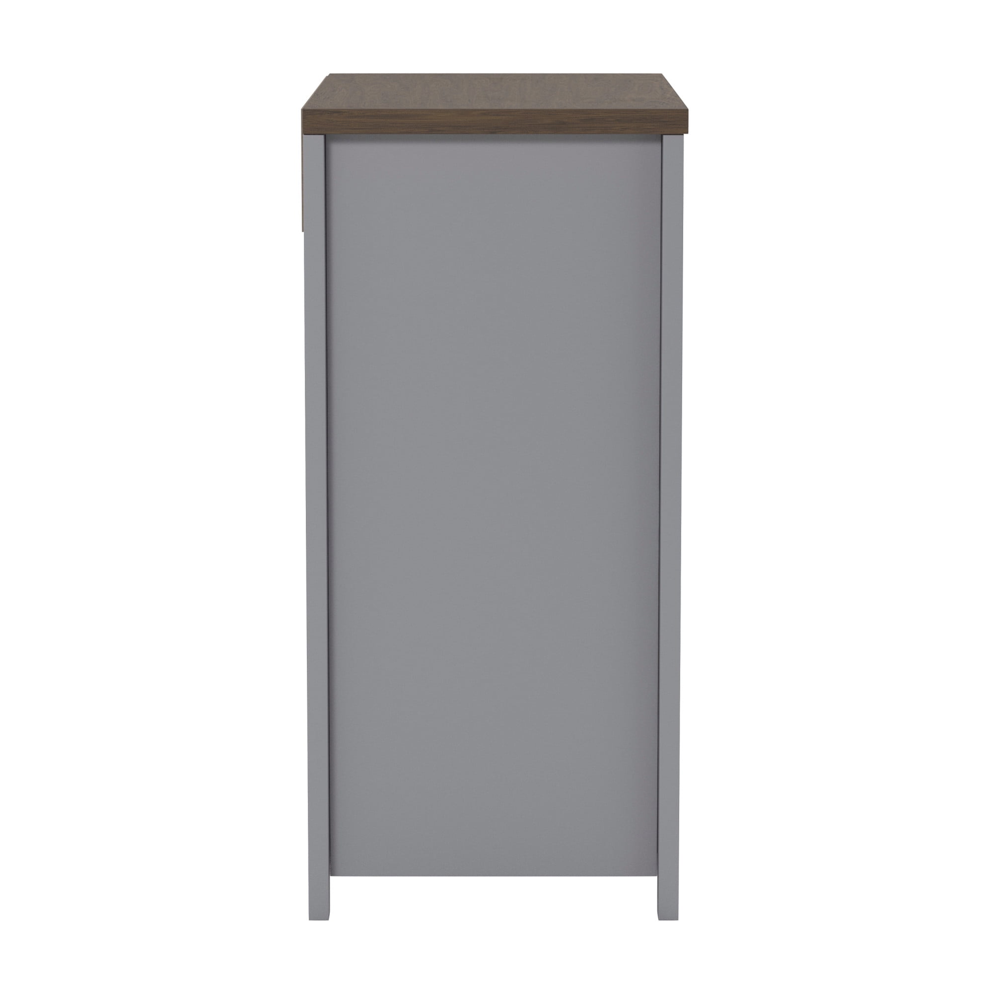 Lancaster Wood 4 Drawer Dresser, Gray, by Hillsdale Living Essentials