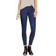 thumbnail image 3 of Women'S Large Size Skinny Jeans Pencil Pants Washed High Waist Skinny Pants Dark Blue XXL, 3 of 9