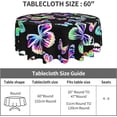 thumbnail image 4 of Butterfly Tablecloth, Butterfly Party Table Cloth for Party Decoration, Round 60 Inch, Butterfly Bird Flower Themed Tablecloths for Dinner Kitchen Party Picnic, 4 of 6