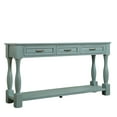 thumbnail image 3 of Nmkwnr Wood Console Table with 3 Drawers and 1 Bottom Shelf, Sofa Table for Living Room, Office, Blue, 3 of 9