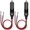 1# 1to2, variant on Cigarette Lighter Adapter,Car Cigarette Lighter Male 12v Plug,with Leads & LED Light,16AWG/15A Fuse/1FT/ 2 Pack (1# 1to2)