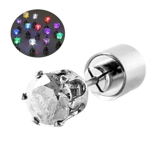 LED Light Up Earrings for Men Women - Flash Party, Club, Holiday, Halloween Accessories