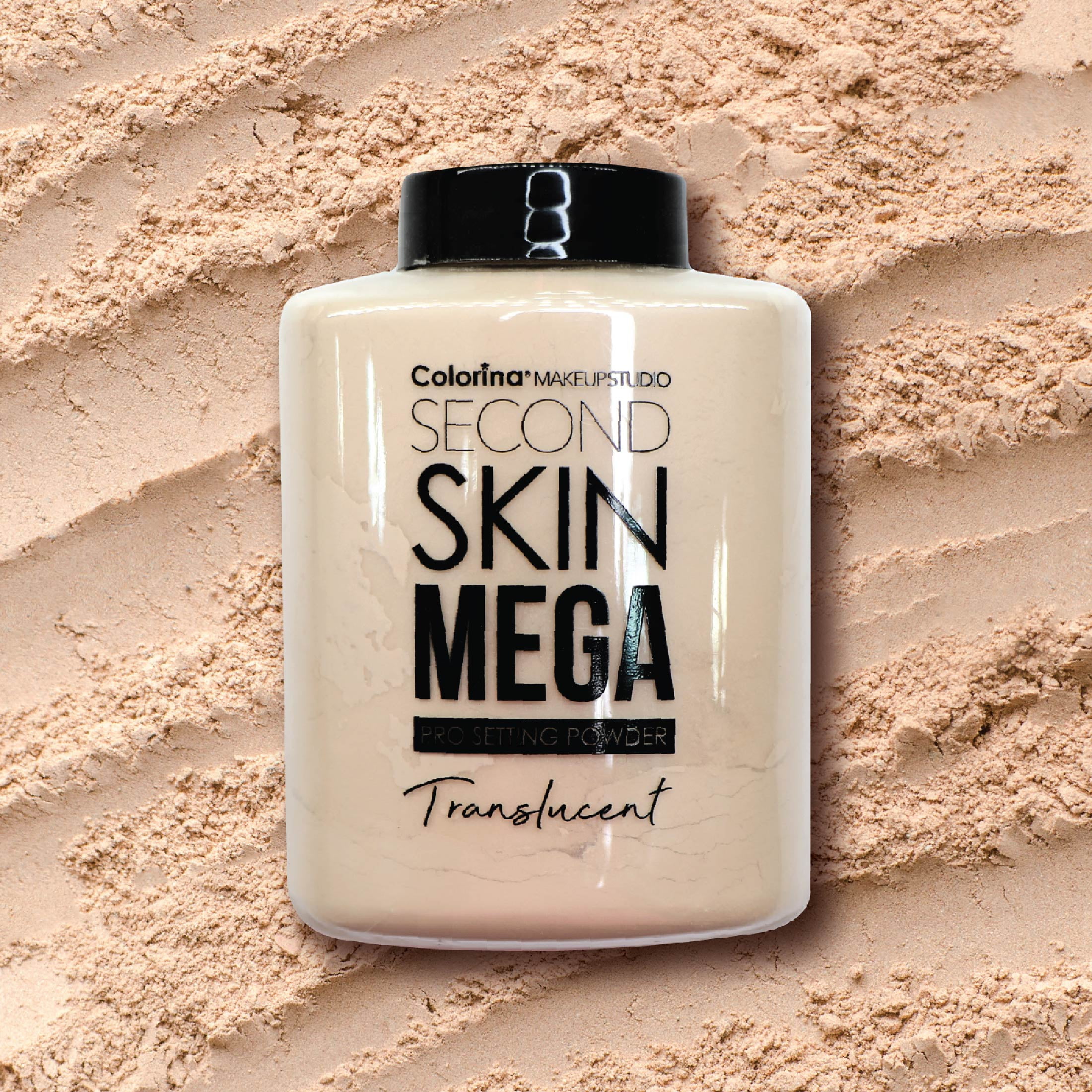 Colorina Makeup Studio Second Skin Collection Mega Pro Setting Banana Loose Powder 2.28 oz