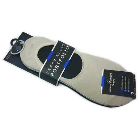 

Perry Ellis Portfolio Casual Comfort Liner Shoe Size: 7-12 Beige Grey Navy