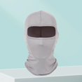 thumbnail image 5 of Baberdicy Ice Silk Face Mask - Windproof UV Balaclava, Multi-Sport Neck Gaiter (Cycling/Ski), Grey One Size, 5 of 6