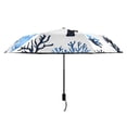 thumbnail image 2 of ALAZA Blue Coral UPF 50+ Compact Folding Umbrella for Rain Travel Umbrella Packable, 2 of 8
