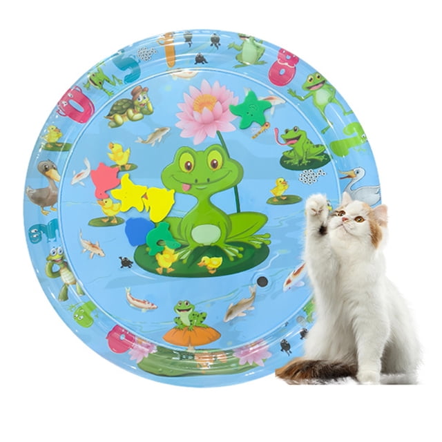 Transemion Tapis Rafraîchissant en PVC pour Animaux de Compagnie Bon Effet de Charge Adapté pour Jeu d'Été Épaissi 65CM type+5